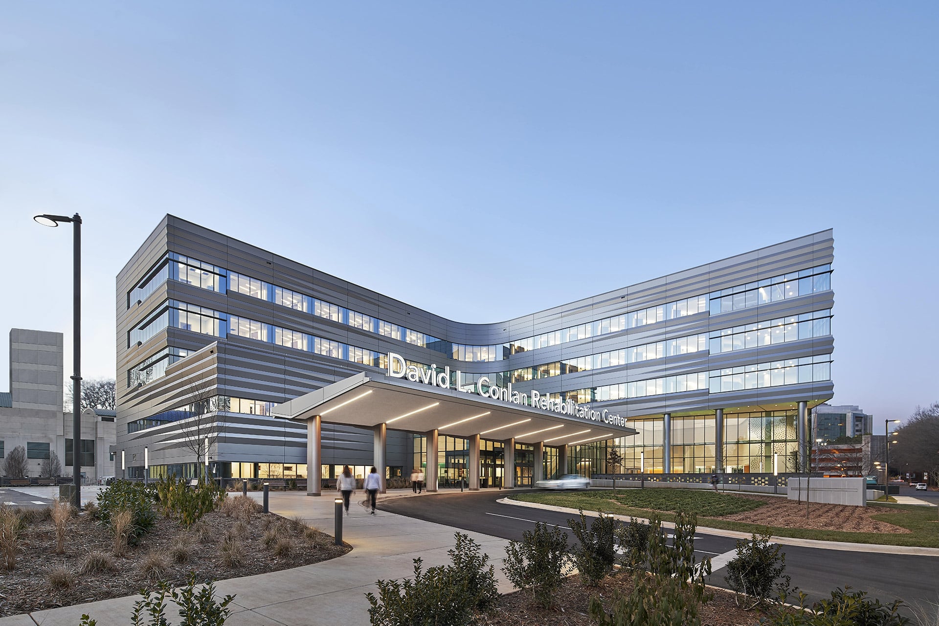 Front of the Carolinas Rehabilitation Hospital